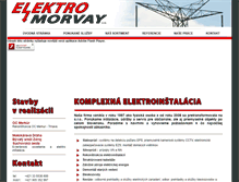 Tablet Screenshot of elektromorvay.sk